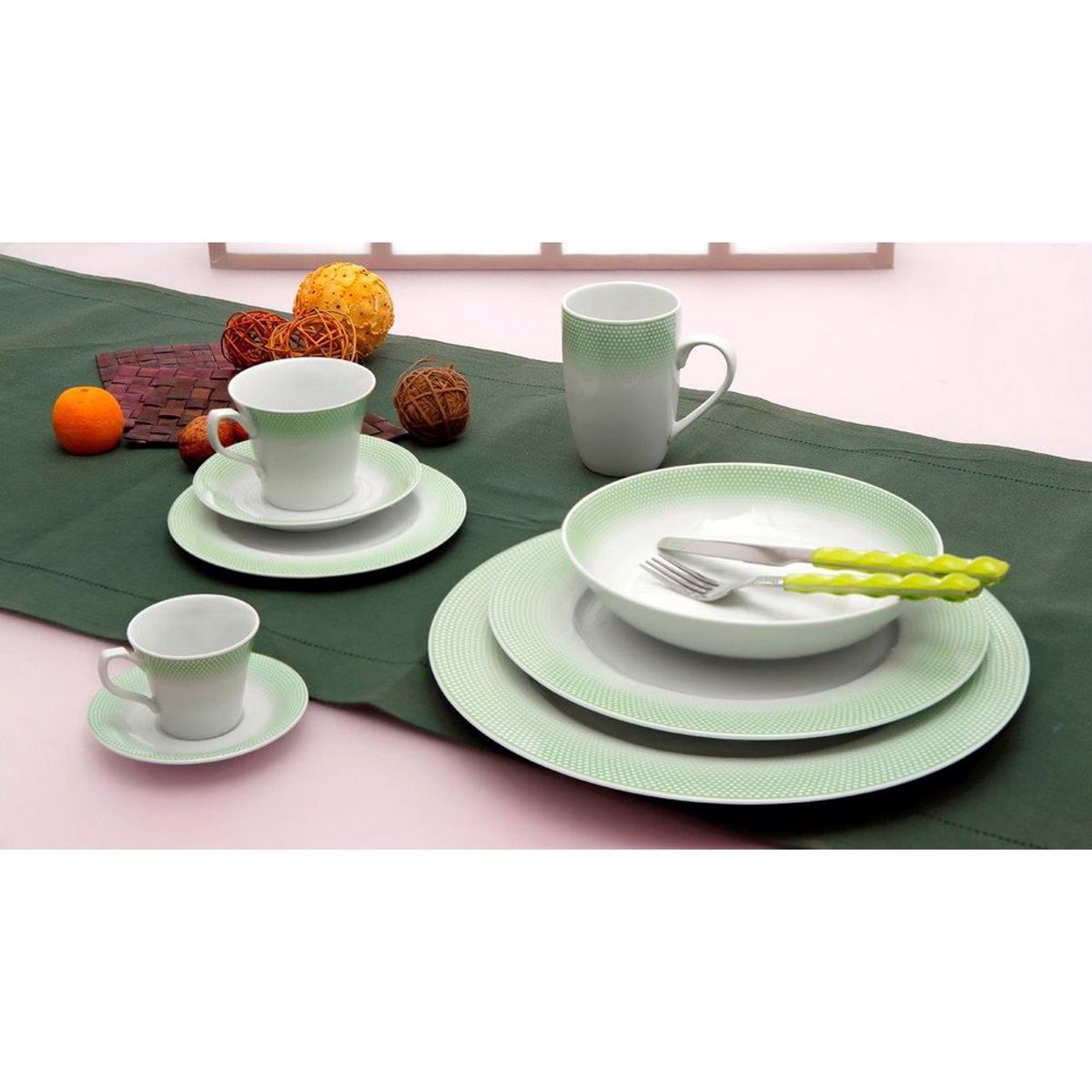 Cryspo Trio Serbitsio Fagtou 20 Temaxion Porselanis BONITO GREEN 2445440